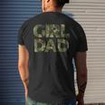 Girl Dad Men Proud Father Of Girls Fathers Day Camo Mens Back Print T-shirt Gifts for Him