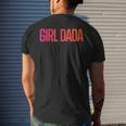 Girl Dada For Dad Vintage Proud Father Of Girl Dada Men's Back Print T-shirt Gifts for Him