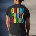 Glow Party Squad Birthday Glow Party Men's Back Print T-shirt Gifts for Him