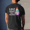 Gnome Pansexual Lgbt Pride Pan Colors Mens Back Print T-shirt Gifts for Him