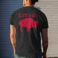Lets Go Buffalo New York Bflo Wny Vintage Football Men's Back Print T-shirt Gifts for Him