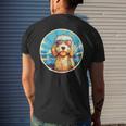 Goldendoodle Dood Funny Doodle Dog Golden Doodle Mens Back Print T-shirt Gifts for Him