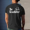 Grandfather Funny Mafia Mens Back Print T-shirt Gifts for Him