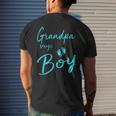 Grandpa Says Boy Cute Gender Reveal Team Blue Gift Mens Back Print T-shirt Gifts for Him Grandpa Says Boy Cute Gender Reveal Team Blue Gift Mens Back Print T-shirt Gifts for Him