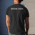 Green Team Let The Games Begin Field Trip Day Men's Back Print T-shirt Gifts for Him