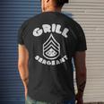 Grill Sergeant Bbq Barbecue Meat Lover Dad Boys Men's T-shirt Back Print Gifts for Him