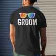 Groom Bachelor Party Lgbt Same Sex Gay Wedding Husband Mens Back Print T-shirt Gifts for Him