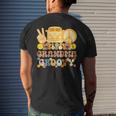 Groovy Grandma Hippie Peace Retro Matching Party Family Mens Back Print T-shirt Gifts for Him