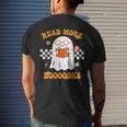 Groovy Halloween Read More Books Cute Boo Read A Book Halloween Funny Gifts Mens Back Print T-shirt Gifts for Him