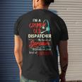 Im A Grumpy Old 911 Dispatcher Sarcasm Depends On Stupidity Men's Back Print T-shirt Gifts for Him