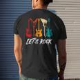 Guitar Player Guitarist Rock Music Lover Guitar Men's T-shirt Back Print Gifts for Him