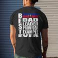 Haitian Dad For Men Haiti Fathers Day Idea Men's Back Print T-shirt Gifts for Him