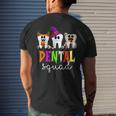 Halloween Costume Dental Squad Trick Or Th Dentist Men's T-shirt Back Print Gifts for Him