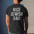 Hanukkah Nice Jewish Dad Cool Chanukah Festival Jewish Men's T-shirt Back Print Gifts for Him