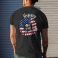 Happy 4Th Of July Vintage Sunflower American Flag Patriotic Patriotic Funny Gifts Mens Back Print T-shirt Gifts for Him