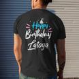 Happy Birthday Latoya Men's T-shirt Back Print Gifts for Him