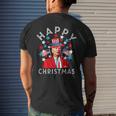 Happy Christmas Joe Biden 4Th Of July Memorial Independence Men's Back Print T-shirt Gifts for Him