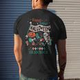Happy Happy Halloween Vintage Cartoon Creepy Cute Pumpkin Pumpkin Funny Gifts Mens Back Print T-shirt Gifts for Him