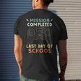 Happy Last Day Of School Gamer End Of The School Year Gaming Mens Back Print T-shirt Gifts for Him