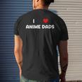 I Heart Anime Dads Love Red Simple Weeb Weeaboo Gay For Women Men's Back Print T-shirt Gifts for Him