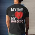 My Heart Country My Morocco For Moroccan Lovers Men's T-shirt Back Print Gifts for Him