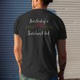 Heartbeat Of A Skateboard Dad Lovers Father Papa Men's Back Print T-shirt Gifts for Him
