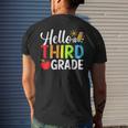 Hello Third Grade Team 3Rd Grade Back To School Teacher Kid Gifts For Teacher Funny Gifts Mens Back Print T-shirt Gifts for Him