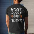 Hogs Dogs And Tusks Hog Removal Hunter Hog Hunting Mens Back Print T-shirt Gifts for Him
