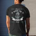 Home Is Where The Anchor Drops Compass Captain Mens Back Print T-shirt Gifts for Him