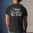 Hope Anchors The Soul | & Gift S000100 Mens Back Print T-shirt Gifts for Him