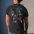 Horror Anime Girl Japanese Aesthetic Anime Otaku Japanese Men's T-shirt Back Print Gifts for Him