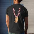 Hot Dog 4Th Of July Funny Necklace Patriotic Food Lover Patriotic Funny Gifts Mens Back Print T-shirt Gifts for Him