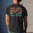 Hot Dog Adult Retro Vintage Hot Dog Mens Back Print T-shirt Gifts for Him