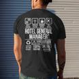 Hotel General Manager Job Profession Dw Men's T-shirt Back Print Gifts for Him