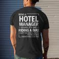 Being A Hotel Manager Is Easy Men's T-shirt Back Print Gifts for Him