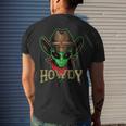 Howdy Alien Cowboy Funny Halloween Costume Space Lover Mens Back Print T-shirt Gifts for Him