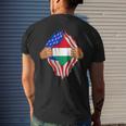 Hungarian Blood Inside Me | Hungary Flag Gift Mens Back Print T-shirt Gifts for Him