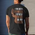 Hunting- I'm Into Fitness Deer Freezer Hunter Dad Men's T-shirt Back Print Gifts for Him