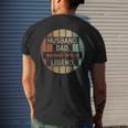 Husband Dad Warrant Officer Legend Vintage Mens Back Print T-shirt Gifts for Him