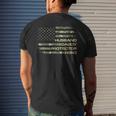Husband Daddy Protector Hero Fathers Day Camo American Flag Mens Back Print T-shirt Gifts for Him