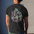 On My Husband's Last Nerve Skeleton Tie Dye On Back Men's T-shirt Back Print Gifts for Him