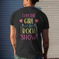 I Am The Girl At The Rock Show Rock Music Lover Vintage Mens Back Print T-shirt Gifts for Him
