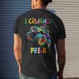 I Crushed Pre-K Graduation Boys Monster Truck Mens Back Print T-shirt Gifts for Him
