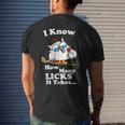 I Know How Many Licks It Takes Quote Mens Back Print T-shirt Gifts for Him