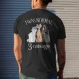 I Was Normal 3 Cats AgoCat Mom Dad Crazy Cat Lady Gifts For Mom Funny Gifts Mens Back Print T-shirt Gifts for Him