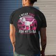 I Wear Pink For My Gaga Breast Cancer Awareness Kids Boys Breast Cancer Awareness Funny Gifts Mens Back Print T-shirt Gifts for Him