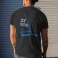 Ice Yachting Ice Boating Graphic Men's T-shirt Back Print Gifts for Him