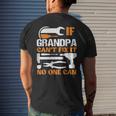 If Grandpa Cant Fix It No One Can Fathers Day Funny Grandpa Mens Back Print T-shirt Gifts for Him