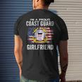 Im A Proud Coast Guard Girlfriend With American Flag Gift Mens Back Print T-shirt Gifts for Him
