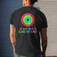 I'm Just Heres To Close My Rings Workout Lover Men's T-shirt Back Print Gifts for Him